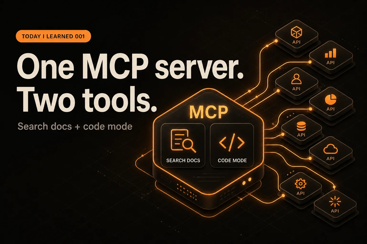 Cover Image for TIL: Two tools are enough to turn any SaaS API into an MCP
